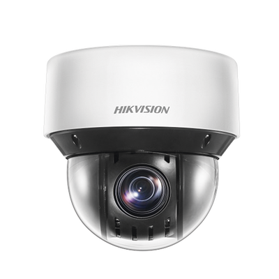 Mini Domo IP PTZ 4 Megapixel / 25X Zoom / 50 mts Luz Infrarroja Inteligente (Visión Nocturna) / Autoseguimiento / WDR 120 dB / PoE+ / IP66 / Ultra Baja Iluminación / MicroSD | DS-2DE4A425IWG-E