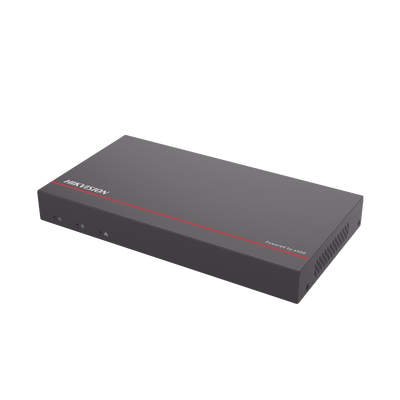 NVR + eSSD / 4 Megapixel / 8 Canales IP / 8 Puertos PoE+ / eSSD de 1 TB / ACUSENSE / Diseño Compacto y Cero Ruido | DS-E08NI-Q1/8P/1T