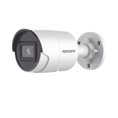 Bala IP 4 Megapixel / Lente 2.8 mm / 40 mts IR EXIR / IP67 / WDR 120 dB / PoE / Micrófono Integrado / ACUSENSE (Filtro de Falsas Alarmas) / Ultra Baja Iluminación | XB24S