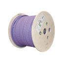 Bobina de Cable Blindado S/FTP de 4 Pares, Cat7A, Inmune a Ruido e Interferencias, LS0H (Bajo Humo, Cero Halógenos), Color Violeta, 305 Metros (1000 Pies) | 9T7L4-E10