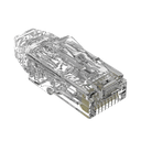 Plug RJ45 Cat6/6A, Para Cable UTP de Calibre 28 AWG (Diámetro Reducido), Chapado en Oro de 50 Micras, Paquete de 100 Piezas | SP628-C