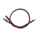 Cables en Paquete Dual / Cable Rojo y Negro / 30 cm (11.81 Pulgadas) / Terminal F1 en un Extremo / Puntas Libres en el Otro / Conexión a Baterías de Respaldo | CBRNF1P30D