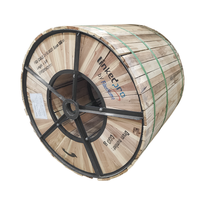 Carrete de 4 km de Fibra Óptica Aérea Figura 8 G.652D, Monomodo de 24 Hilos, Exterior, Span 100, Loose Tube | GYFC-8Y-24C-S100/4KM