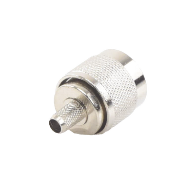 Conector N Macho para 75 Ohm de Anillo Plegable para Cable RG-59, Niquel/Oro/Teflón | TT-CON-532