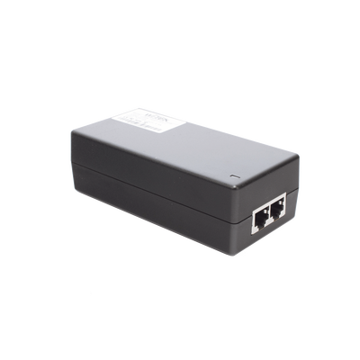 Inyector Hi-PoE 60 W Gigabit / Alimenta Equipos PoE 802.3 af Hasta 15W - PoE at Hasta 30W - PoE bt Hasta 60W / Instalación Para Interior / Alcance de Hasta 100 metros / Plug and Play / No se Necesita Configurar | WI-POE55-48V-60W