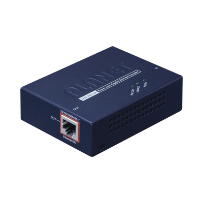 Extensor PoE+ / Hasta 100 m / Entrada PoE+ Gigabit 802.3 at y Salida PoE+ Gigabit 802.3 af / at / Interior | POE-E201