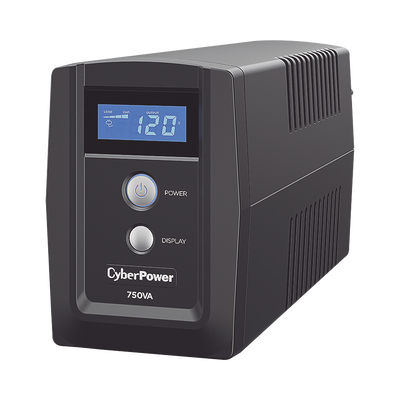 UPS de 750 VA/300 W, Topología Línea Interactiva, Entrada 120 Vca NEMA 5-15P, y 6 Salidas NEMA 5-15R, Con Regulador de Voltaje (AVR) | OM750ATLCD