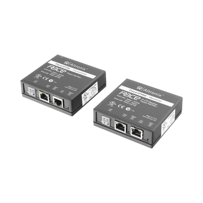 Kit extensor IP y PoE por cable UTP CAT5E hasta 500 mts @ 100 mbps | PACE-1PR-MT