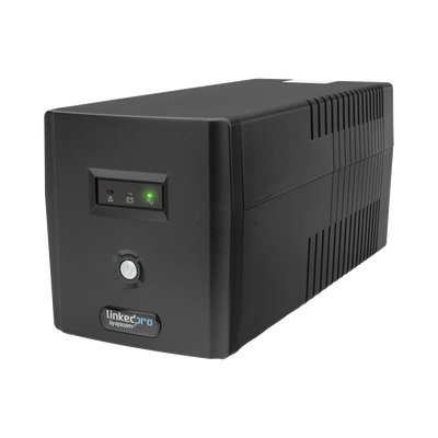 UPS 1000VA/600 W Línea Interactiva 120Vca / 8 tomas 5-15R (6 Respaldadas) / Regulación de Voltaje / Protección RJ45 | LP1000L