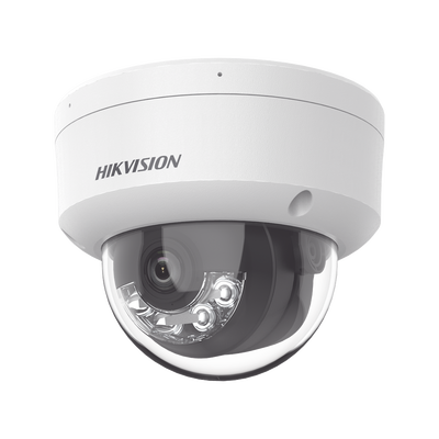 [Dual Light] Domo IP 2 Megapixel / Lente 2.8 mm / 30 mts IR + Luz Blanca / Micrófono Integrado / Antivandálico IK08 / ACUSENSE Lite / Exterior IP67 / H.265+/H.264+ / PoE / ONVIF (Profile S/T) | DS-2CD1123G2-LIU