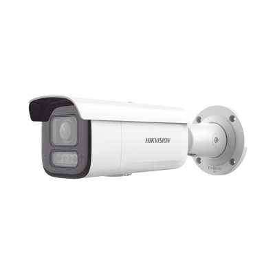 [Dual Light + 2 Micrófonos Integrados] Bala IP 6 Megapixel / Lente Mot. 2.8 a 12 mm / 60 mts Luz Blanca + 60 mts IR / Exterior IP67 / IK10 /  WDR 120 dB / PoE+ / ACUSENSE / Alarmas I/O / Micro SD / ONVIF / Metal / ACUSEARCH | DS-2CD2663G2-LIZS2U