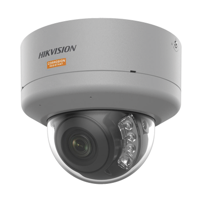 [Dual Light + ColorVu] Domo IP 4 Megapixel / Lente 2.8 mm / Polimero Anticorrosivo (Ideal para Zonas Costeras o Alta Salinidad) / 40 Mts IR + 40 Mts Luz Blanca / 2 Micrófonos Integrados / WDR 130 dB / IP68 / IK10 | DS-2XC3146G0H-LISU(PA)