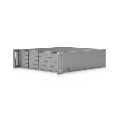 ENVR UniFi Enterprise con Soporte para hasta 210 Cámaras HD, 140 Cámaras 2K o 70 Cámaras 4K, con UniFi Protect & Access, 1 Puerto RJ45 10G, 2 Puertos SFP+ 10G y 16 Bahías para Discos Duros | ENVR