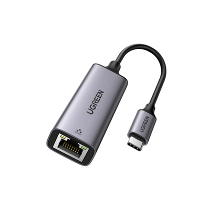 Adaptador de Red USB-C 3.1 (5 Gbps) a RJ45 | Thunderbolt 3 | Admite 10/100/1000 Mbps |  Chip Inteligente | Amplia Compatibilidad | Caja de Aluminio | Longitud del cable 10 cm. | 50737