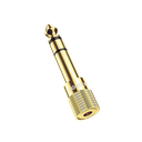 Adaptador (Convertidor) de Audio 3.5mm Hembra a 6.5mm Macho / Plug & Play / Superficie de Rosca Antideslizante / Calidad de sonido sin pérdidas | 20503