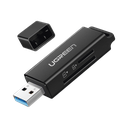 Lector de tarjetas SD portátil USB 3.0 de doble ranura / adaptador de tarjeta de memoria flash concentrador para TF SD Micro SD SDXC SDHC MMC RS-MMC Micro SDXC Micro SDHC UHS-I | 40752