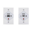 Kit Extensor HDMI en PLACAS DE PARED para distancias de 40 metros / Resolución 1080P @ 60 Hz / Cat 6/6A/ 7 / HDR/ Cero Latencia / Soporta Control Remoto / Placa de pared de 2.74 x 4.49” (tamaño estándar de EE.UU.). | TT372W