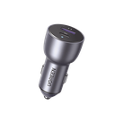 Cargador de Auto 52.5W | Puerto USB-A y USB-C | Carga Rápida | Compatible con Vehículos de 12 y 24 VCD | PD3.0 + QC3.0 | Chip Inteligente | Diseño Compacto Mayor Eficiencia Energética | Caja de Aluminio | 60980