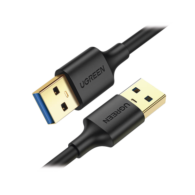 Cable USB-A 3.0 a  USB-A 3.0 / 1 Metro / Macho a Macho / Conector Niquelado / Núcleo de Cobre Estañado / Blindaje Múltiple / Velocidad 5Gbps / No Requiere Controlador / Compatible con USB2.0 Y USB 1.1 | 10370