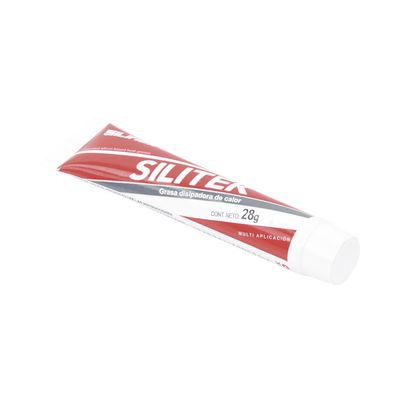 Pasta térmica aislante, previene corrosión por humedad en instalaciones al exterior,  soporta de -20 hasta 220ºC,  tubo 28 grs | SILITEK