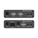 Kit Extensor HDMI hasta 700 metros con Conexión en Cascada / 4K @ 60 Hz/ 70 metros PTP con Cat 6, 6a y 7 / IPCOLOR / CERO LATENCIA / SIN COMPRIMIR / Salida Loop / IR bidireccional / Puerto S/PDIF / Soporta ARC / Soporta 10 TT-676-Rx. | TT-676