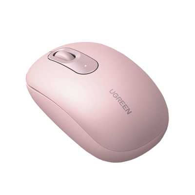Mouse Inalámbrico 2.4G 800/1200/1600/2400 DPI | Función de 3 botones | Alcance 10m | Silencioso |  Ergonómico | Anti-caída y Anti-interferencias | Batería Alcalina AA incluida  | Color Dusty Pink. | 90686