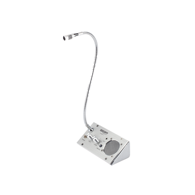 Sistema de Intercomunicación | Ideal para Ventanillas | Audio de voz de dos vías | 12V/1A 2W | Micrófono Interior + Micrófono Exterior | EP001T