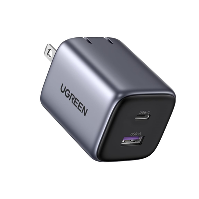 Cargador de 35W serie Nexode | 2 Puertos de Carga Rápida | USB-C  y USB-A | Tecnología GaN II | Power Delivery 3.0 | Quick Charge 4.0 | Chip Confiable y Carga Inteligente | Optimiza la Experiencia de Carga | Tecnología Thermal Guard. | 15538