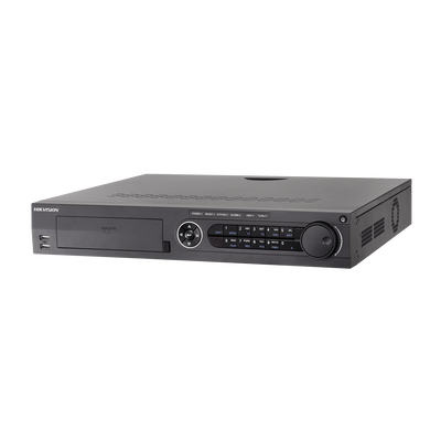 DVR 32 Canales TurboHD + 16 Canales IP / 3K Lite / 5 Megapixel Lite / 4 Bahías de Disco Duro / Audio por Coaxitron / AcuSense / POS / Videoanalisis / 16 Entradas y 4 salidas de Alarma | IDS-7332HQHI-M4/S(S)
