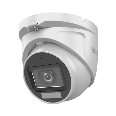 [Dual Light + ColorVu] Turret TURBOHD 2 megapixel / 30 mts IR + 20 mts luz blanca/ Lente 2.8 (100° de Visión) / Exterior IP66 / Audio por Coaxitron / TVI-AHD-CVI-CVBS / Metal / Smart-Hybrid light | THC-T127-LMS