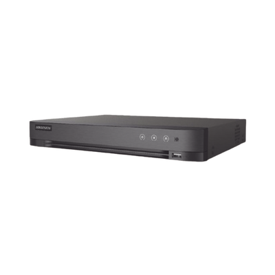DVR 16 Canales TURBOHD + 8 Canales IP / 5 Megapixel Lite - 3K Lite / Audio de Dos Vías por Coaxitron / Reconocimiento Facial / ACUSENSE (Evita falsas alarmas) / 1 Bahía de Disco Duro / Salida de Video en Full HD | IDS-7216HQHI-M1/XT