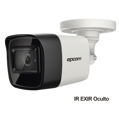 Bala TURBOHD 4K (8 Megapixel) / Gran Angular 102° / Lente 2.8 mm / Exterior IP67 / IR EXIR 30 mts / dWDR | B4K-TURBO-L