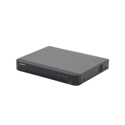 DVR 4 Canales TurboHD + 2 Canales IP / 5 Megapixel Lite- 3K Lite / Acusense (Evista falsas alarmas) / Audio por Coaxitron /  Bahía de Disco Duro /  Salida de Video en Full HD | EV-4004TURBO-D