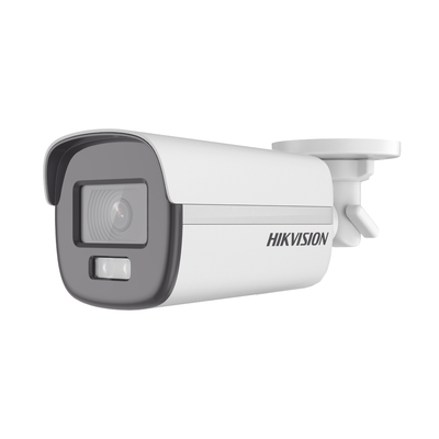 [ColorVu] Bala TURBOHD 2 Megapixel (1080p) / Imagen a Color 24/7 / Lente 3.6 mm / METAL / Luz Blanca 40 mts / Exterior IP67 / TVI-AHD-CVI-CVBS / dWDR | DS-2CE12DF0T-F