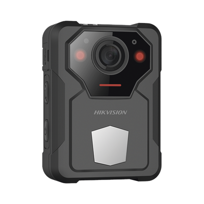 Body Camera Portátil / Grabación a 2K (4 Megapixel)  / Fotos de Hasta 40 Megapixel / IP67 / H.265 / 64 GB de Almacenamiento / Microfono Integrado / GPS | DS-MCW406/64G/GPS/NS