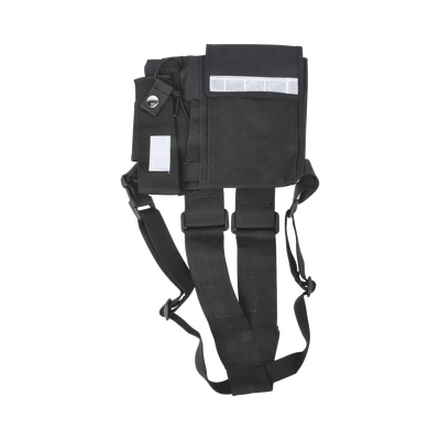 Pechera Universal sin logo con soporte para radio y bolígrafo más bolsa con cinta adherente para su seguridad. | KCPP-SLG