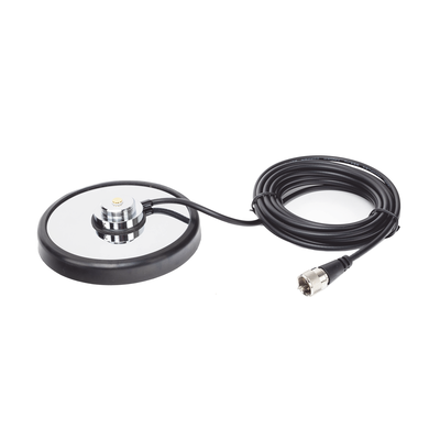 Montaje magnetico para antenas de 3/4" (Nmo), 5 m de cable RG-58A/U, conector UHF (PL-259) macho, diámetro de 5" | 1240