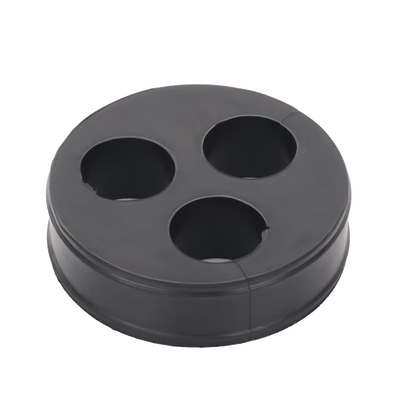 Inserto de Caucho de 4" Con Tres Orificios para Cable de 7/8 in | CI-3-78