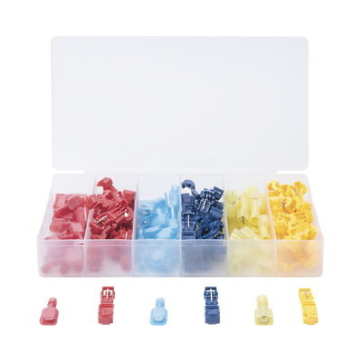 Kit de 60 Conectores para Cableado Eléctrico Tipo T-TAP / Conectores tipo Unión | CT-T123