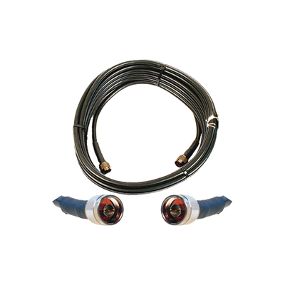 Jumper Coaxial de 50 Ohm con Cable Wilson-400 | Conector N Macho en los Extremos | 15.24 Metros (50 Pies) de Longitud. | 952-350