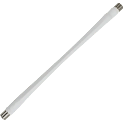 Jumper Coaxial Delgado Color Blanco de 25.4 Centímetros (10 Pulgadas) de Longitud y Conectores F Hembra en Ambos Extremos. 75 Ohm de Impedancia. | 951182