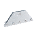 Placas igualadoras con tornillería y separadores, para 6 retenidas. Galvanizado en inmersión. | SP202050G6R