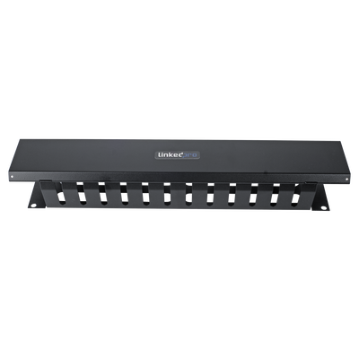 Organizador de Cables Horizontal de 2U para Rack de 19" con Cubierta Metálica | LPCM-042U