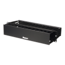 Organizador de Cables Horizontal PatchLink, Doble (Frontal y Posterior), Para Rack de 19in, 2UR | WMP1E