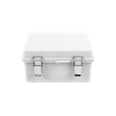 Gabinete de Plástico ABS, Uso en Intemperie IP66 (170 x 220 x 110 mm) Cierre por broche Inoxidable y Permite Cerrado con Candado y Llave (Perno 5mm) No Incluido | PST-1722-11E