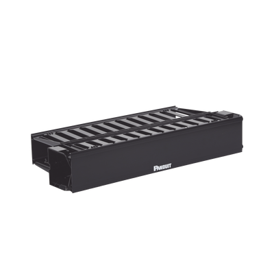 Organizador de Cables Horizontal PatchLink, Doble (Frontal y Posterior), Con Tapa Extendida, Para Rack de 19in, 2UR | WMPH2E