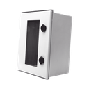 Gabinete de Poliéster IP65 Puerta Transparente, Uso en Intemperie (300 x 400 x 200 mm) con Placa Trasera Interior de Plástico (Incluye Chapa y Llave). | PST-3040-20PT