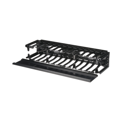 Organizador de Cables Horizontal NetManager de Alta Densidad, Sencillo (Solo Frontal), Para Rack de 19in, 2UR | NMF2