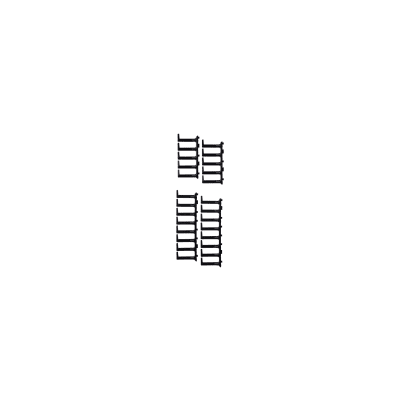 Kit de Dedos Para Administración de Cables en Gabinetes FlexFusion™ Light, de 42 UR,  Dedos de 100 mm de Longitud, Color Negro | XGL-FMS42B