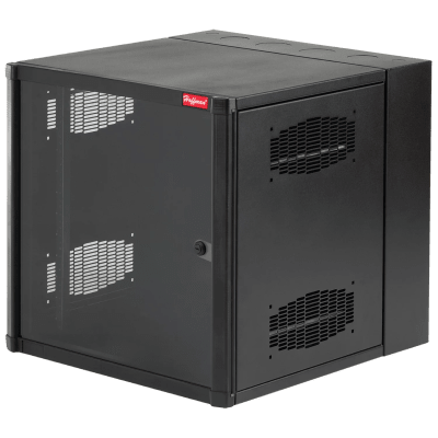 Gabinete AccessPlus de 26 UR Montaje en Pared de 19in, Rieles Numerados y Roscados #10-32, Puerta con Ventana de Seguridad, 600 mm de Ancho, 762 mm de Profundidad, Color Negro | EWMW482430